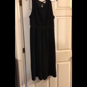 Eyeshadow black jumpsuit, size 0X, NWT